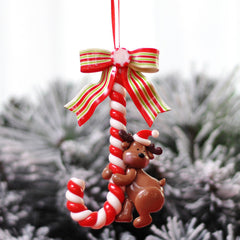 Christmas Decoration: Santa Claus, Snowman, Small Cane, Bread Soil, Christmas Tree Ornament