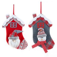 Medium Christmas Socks Gift Bag Christmas House Design Santa Claus Decoration Christmas Eve Candy Socks