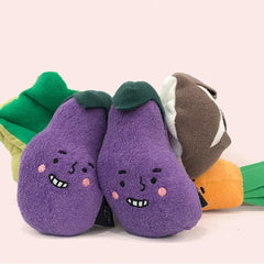 Dog Pet Chewing Plush Eggplant Sounding Toy Cartoon