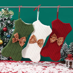 Xmas knitted yarn hanging ornaments pendant socks