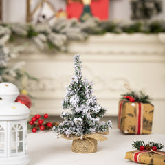 Christmas decoration creative simulation snow Christmas tree mini small tree desktop decoration Christmas spray snow small tree