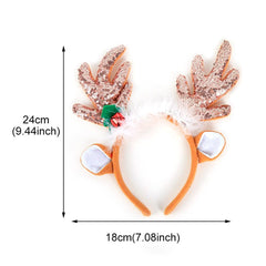 Merry Christmas Sequins Headband Christmas Ornaments Xmas Decooration Christmas Party Happy New Year Cristmas