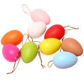 12 PCs Per Pack 642diy Easter Plastic Egg Can Hang Children Colorful Painting Plastic Box Simulation Eggs