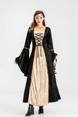Medieval Retro Performance Costume Irish Costume Velvet Dress