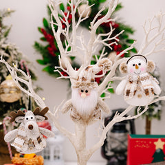 Christmas Decoration Snowman Small Pendant Christmas Tree Elk Pendant Doll Gift
