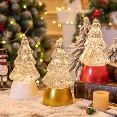 Christmas trees crystal balls music boxes snowflakes