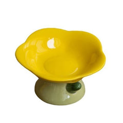 Ceramic Protection Cervical Vertebra Anti-overturningCat Dog Flower Bowl