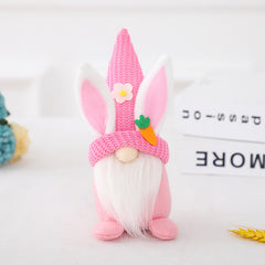 Easter Decorations Knitted Fabric Faceless Doll Rabbit Doll