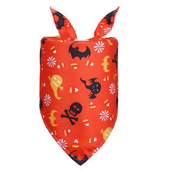 Halloween Dog Saliva Towel Triangular Binder Pet Scarf