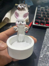 Cartoon Kitten Candle Holder Warming Its Paws Cute Scented Light Holder