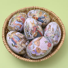 New Easter Decorative Tinplate Egg Creative Tin Box
