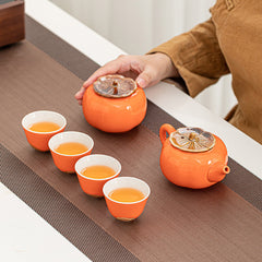 Gift Box With Hand Gift Set Ceramic Tea Set Suit
