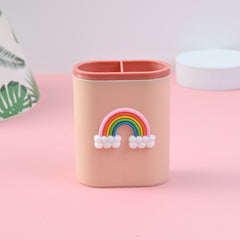 Cartoon Pen Holder Student Stationery Desktop Organizer