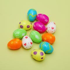 DIY Easter Eggs Puzzle Decoration Painted And Colored Simulation Egg Ornament Pendant