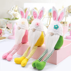 Easter Bunny Dwarf Doll Long-Legged Doll Decoration