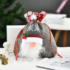 Christmas Faceless Doll Tote Bag Creative Bag