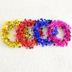 7.5M Christmas Tree Decor Christmas Stars Garland Wreath Merry Christmas Decoration For Home Happy New Yew Supplies