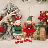 Christmas Decorations Cartoon Couple Belt Elf Doll Pendant Christmas Tree Pendant