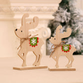 Christmas wooden desktop ornaments, shop window displays, DIY assembly, small gifts, Christmas deer decorations, and supplies