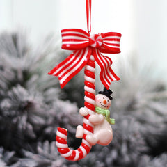 Christmas Decoration: Santa Claus, Snowman, Small Cane, Bread Soil, Christmas Tree Ornament