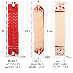 Christmas Decoration Faceless Elderly Table Flag Snowflake Tablecloth Creative European Christmas Tea Table Decoration Meal Mat