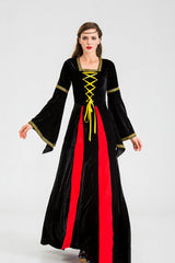 Medieval Retro Performance Costume Irish Costume Velvet Dress