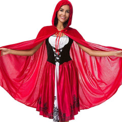 Halloween New Skull Print Witch Long Vampire Costume, Queen Dress Costume