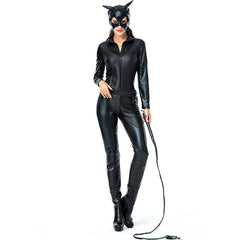 Leather Halloween Costume Cat Girl Role Play