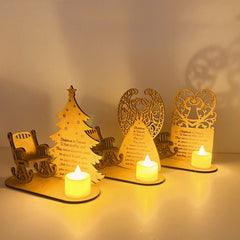 Christmas Decorations DIY Wooden Ornaments Heavenly
