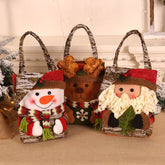 Christmas decoration supplies, elderly snowman, deer figurine, candy bag, Christmas gift bag, handbag, gift bag