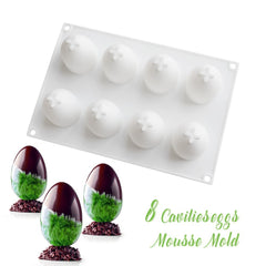 Three-Dimensional Pastry Baking Easter Egg Silicone Mold