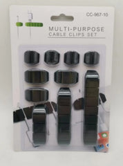 Multi Hole Self Adhesive Cable Clamping Desktop Organizer