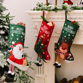 Christmas colorful prints, socks, Santa Claus gift