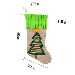 3D cartoon Santa Claus sock bag large Christmas gift candy bag Christmas Eve