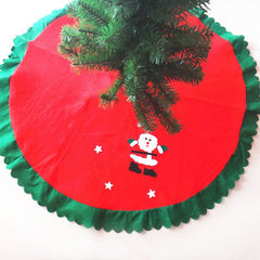 Christmas Decoration Supplies Festival Gifts Christmas Tree Skirt Apron 90CM Non woven Tree Skirt
