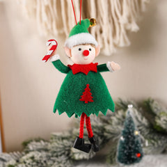 Christmas Cute Elf Doll Christmas Tree Decoration Small Pendant Accessories Supplies
