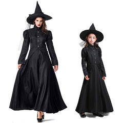 Halloween Costume Stage Performance Cosplay Black Witch Parent-child Clothing