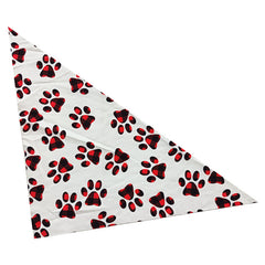Pet Triangle Towel Strawberry Avocado Footprint Dog Saliva