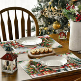 Christmas decoration placemat holiday kitchen table decoration insulation