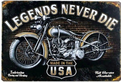 Retro Tin Painting Bar Home KTV Mural Wall Hanging Tin Metal Decor Creative