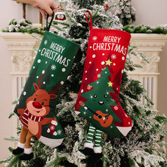 Christmas colorful prints, socks, Santa Claus gift