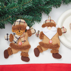 Christmas Dance Pendant Decoration Fabric Pendant Cute Small Pendant