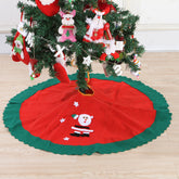 Christmas Decoration Supplies Festival Gifts Christmas Tree Skirt Apron 90CM Non woven Tree Skirt