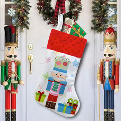 Christmas Walnut Soldier Christmas Socks Walnut Candy Bag Gift Bag Christmas Tree Fireplace Pendant Decoration