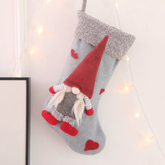 Christmas decorations, 3D faceless dolls, Christmas socks