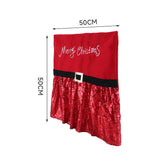 Christmas party supplies, gift backrests, sequin fabric chair covers, Christmas home furnishings