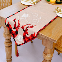 Christmas Decoration Faceless Elderly Table Flag Snowflake Tablecloth Creative European Christmas Tea Table Decoration Meal Mat