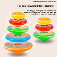 Jenga Gyro Toy Light Rotating Five-layer Interactive Toy