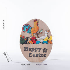 Easter Wooden Craftwork Rabbit Decoration LED