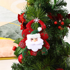 Christmas tree ornaments, vintage Santa Claus ornaments,